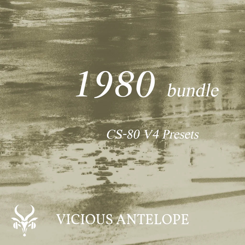 1980 Bundle preset pack cover artwork for Arturia CS-80 V4 – Vicious Antelope