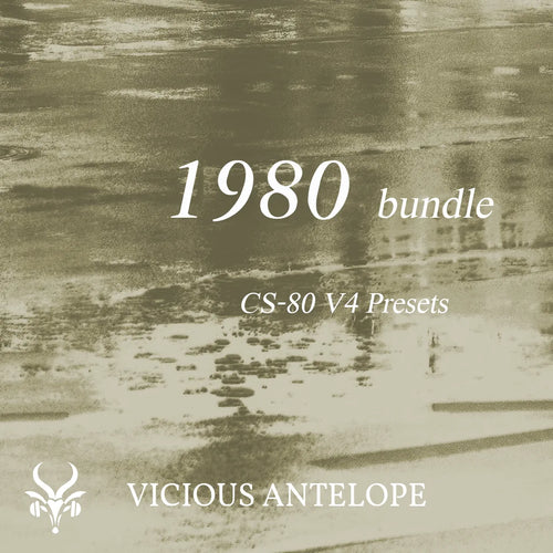 1980 Bundle preset pack cover artwork for Arturia CS-80 V4 – Vicious Antelope
