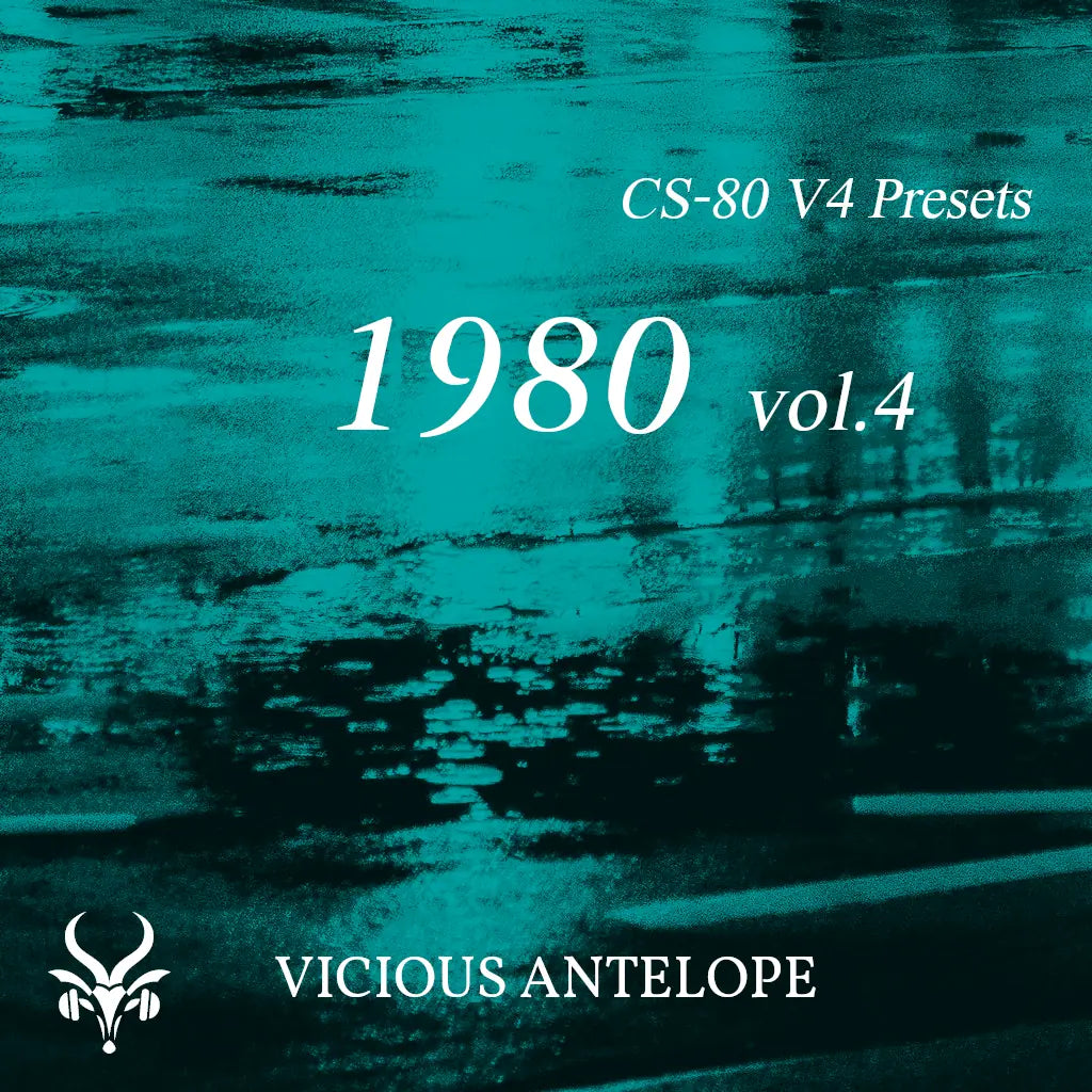 1980 vol.4 preset pack cover artwork for Arturia CS-80 V4 – Vicious Antelope