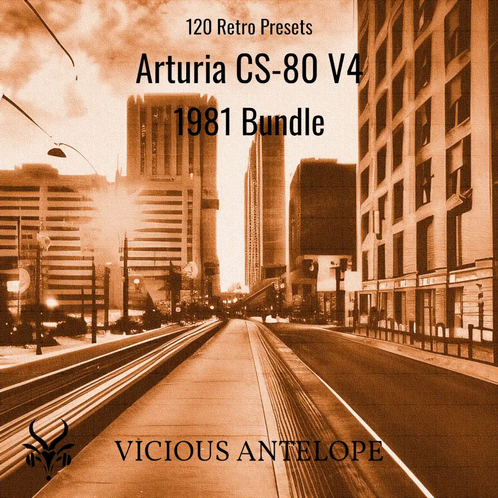 1981 Bundle preset pack cover artwork for Arturia CS-80 V4 – Vicious Antelope