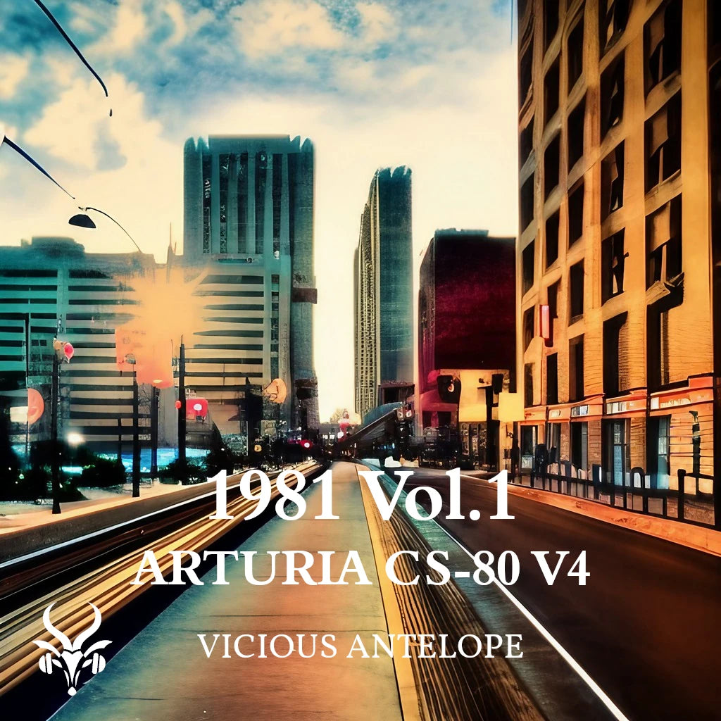 1981 vol.1 preset pack cover artwork for Arturia CS-80 V4 – Vicious Antelope