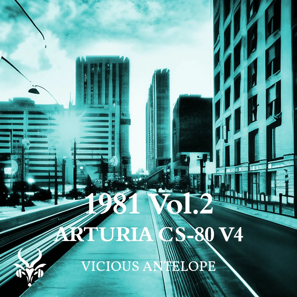 1981 vol.2 preset pack cover artwork for Arturia CS-80 V4 – Vicious Antelope