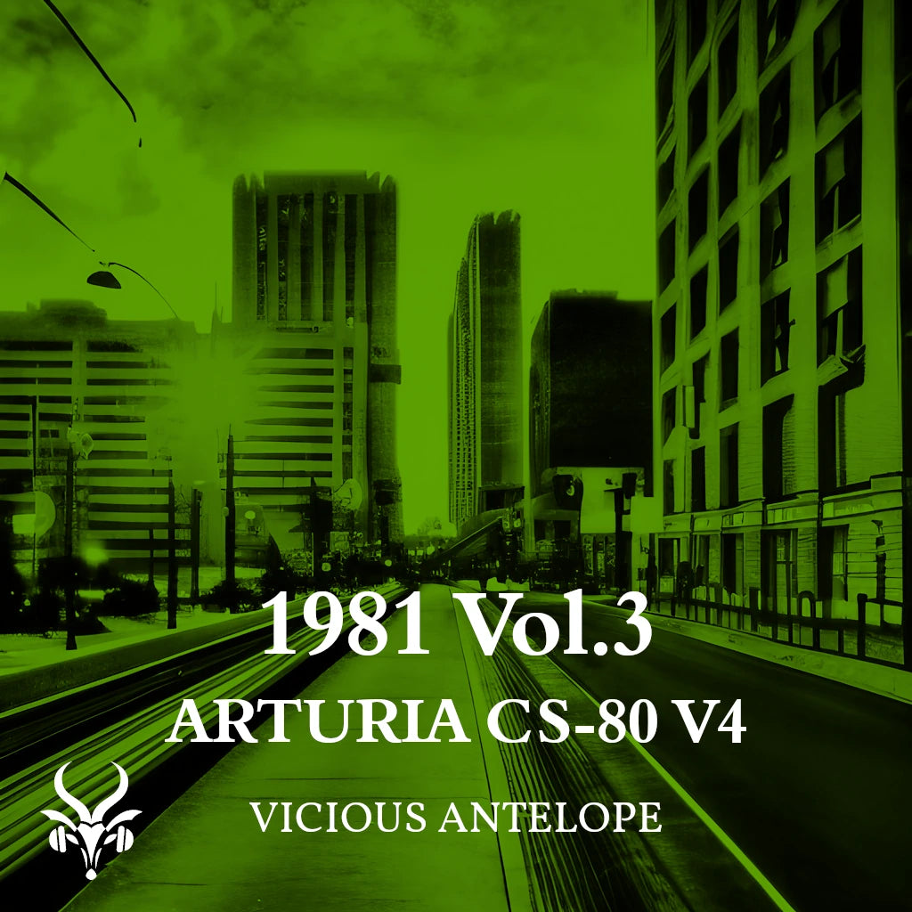 1981 vol.3 preset pack cover artwork for Arturia – Vicious Antelope