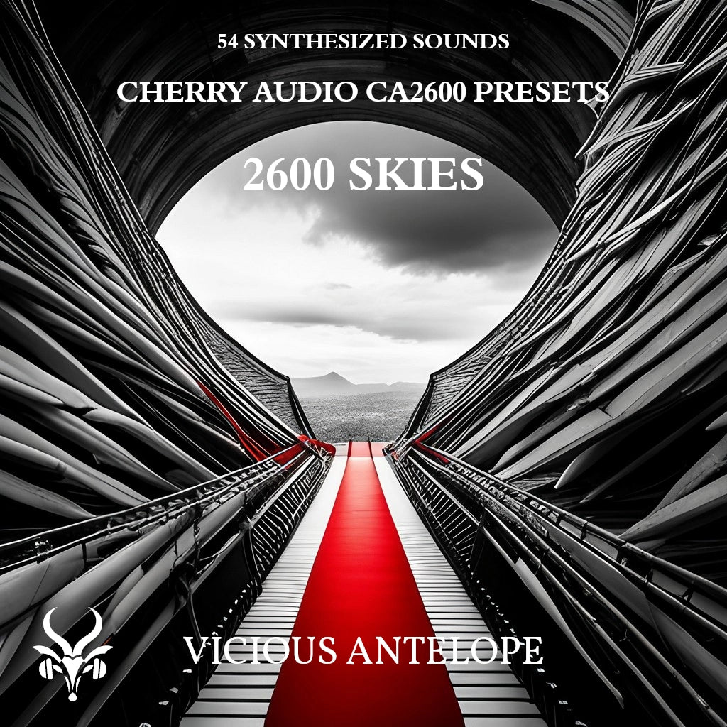 2600 Skies preset pack cover artwork for Cherry Audio – Vicious Antelope