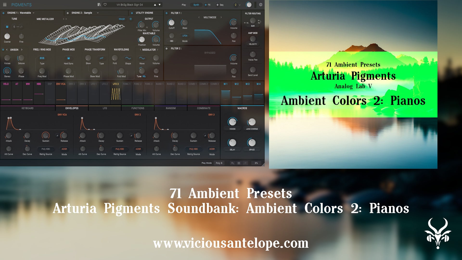 Ambient Colors 2: Pianos - Arturia Pigments presets