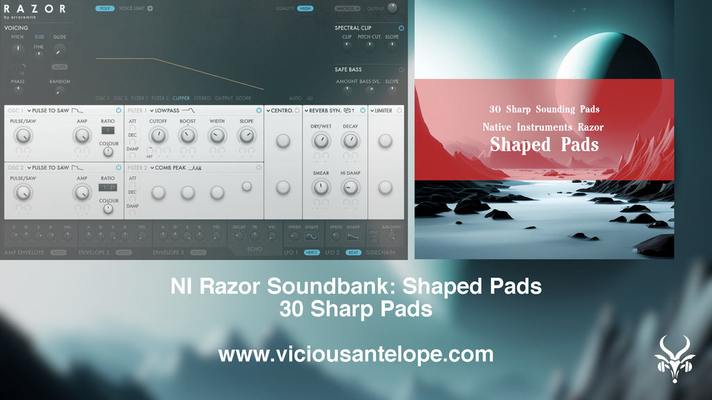 Shaped Pads - Native Instruments Razor Presets