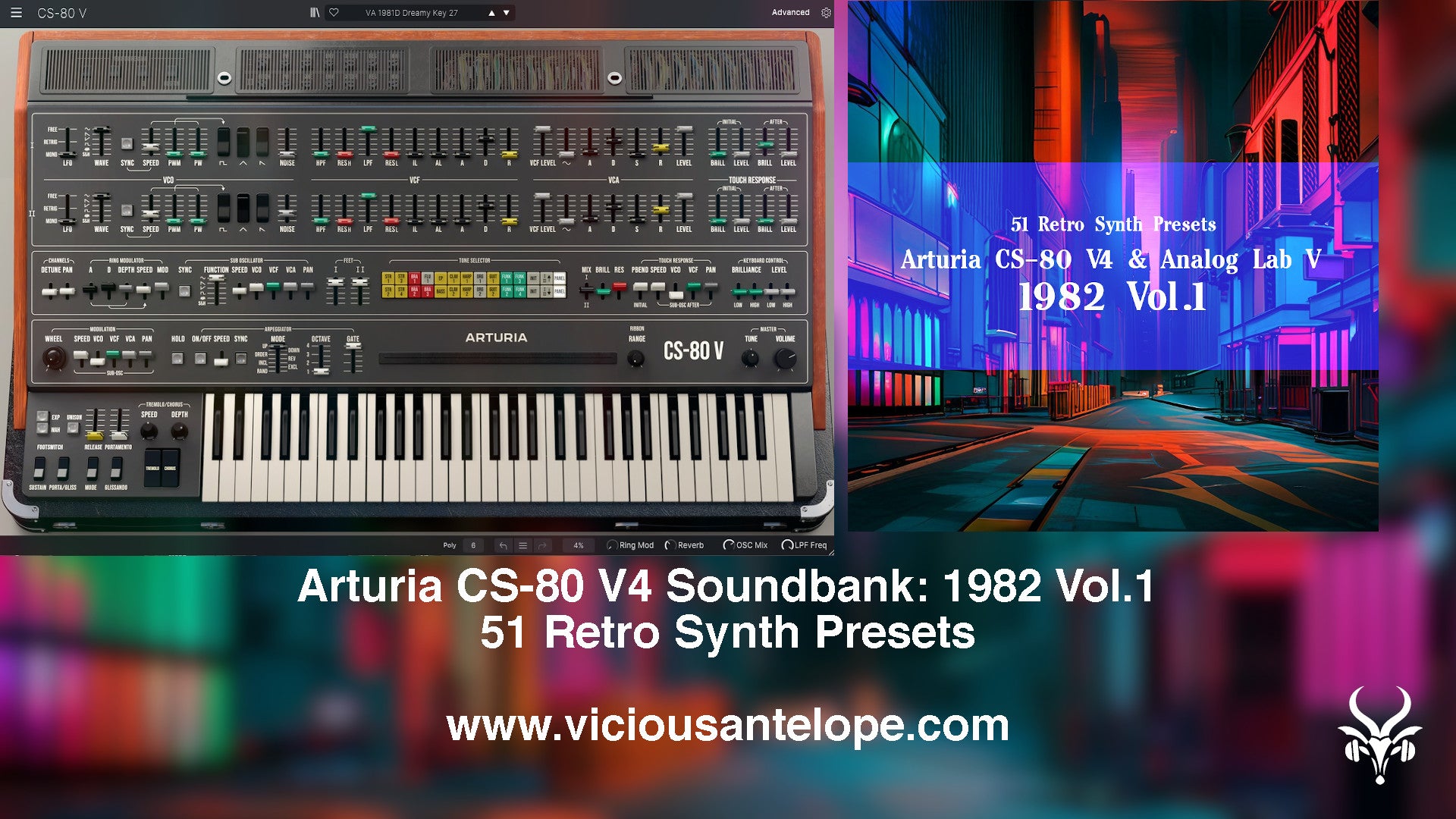 1982 Vol.1 - Arturia CS-80 V presets also available for Analog Lab V users