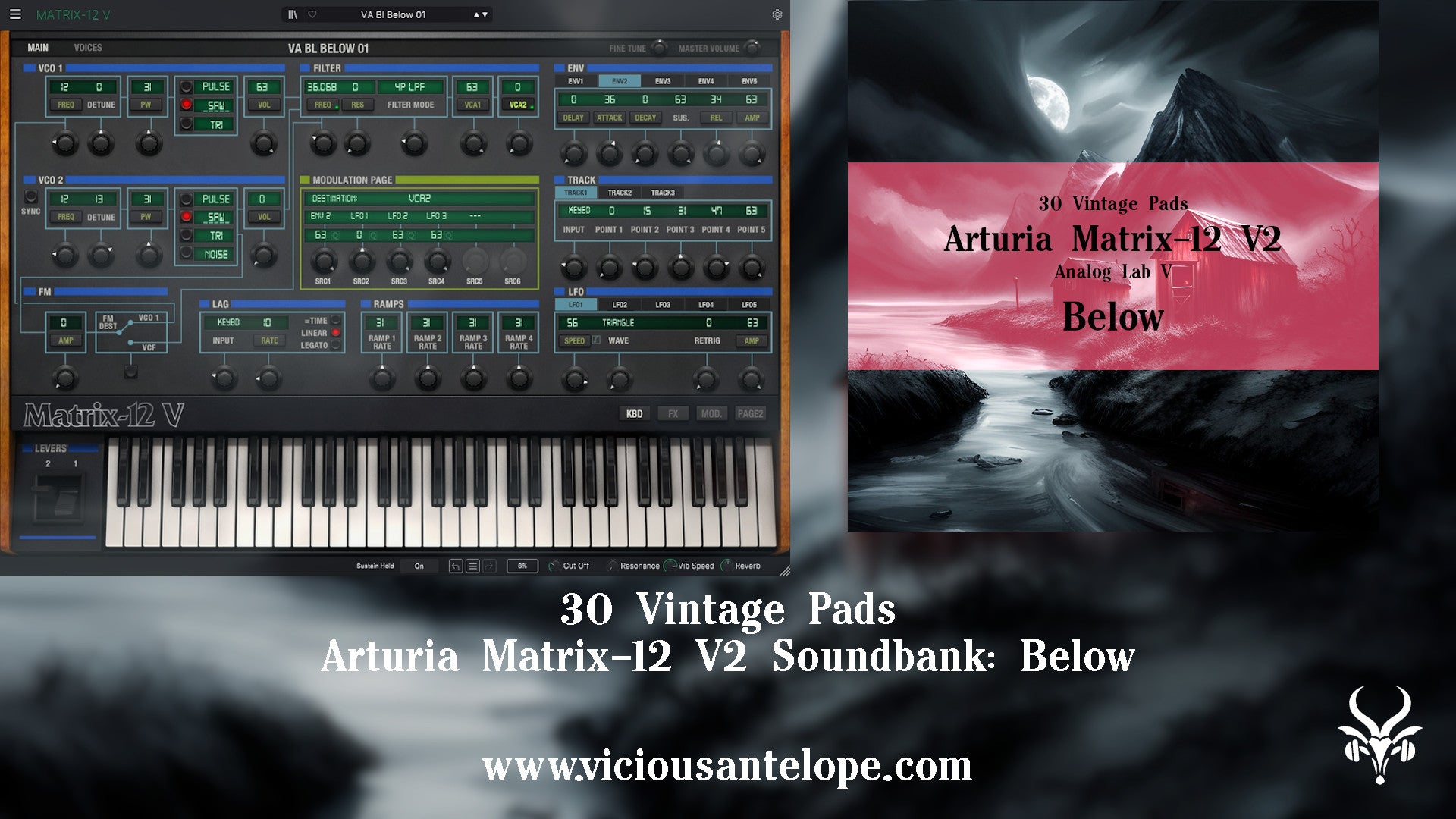 Below - Arturia Matrix-12 V2 Presets