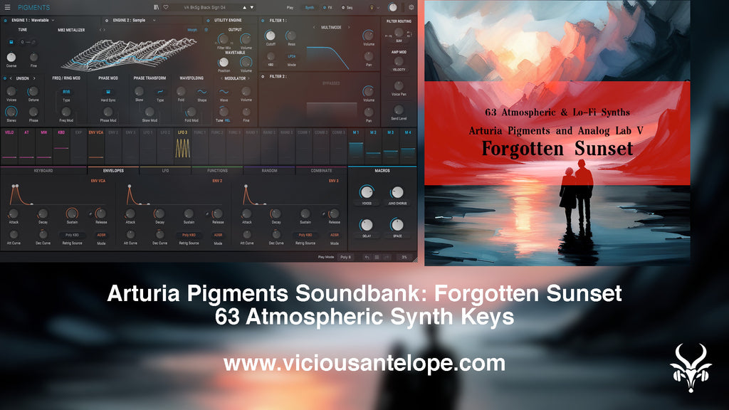 Forgotten Sunset - Arturia Pigments soundbank available for Analog Lab V