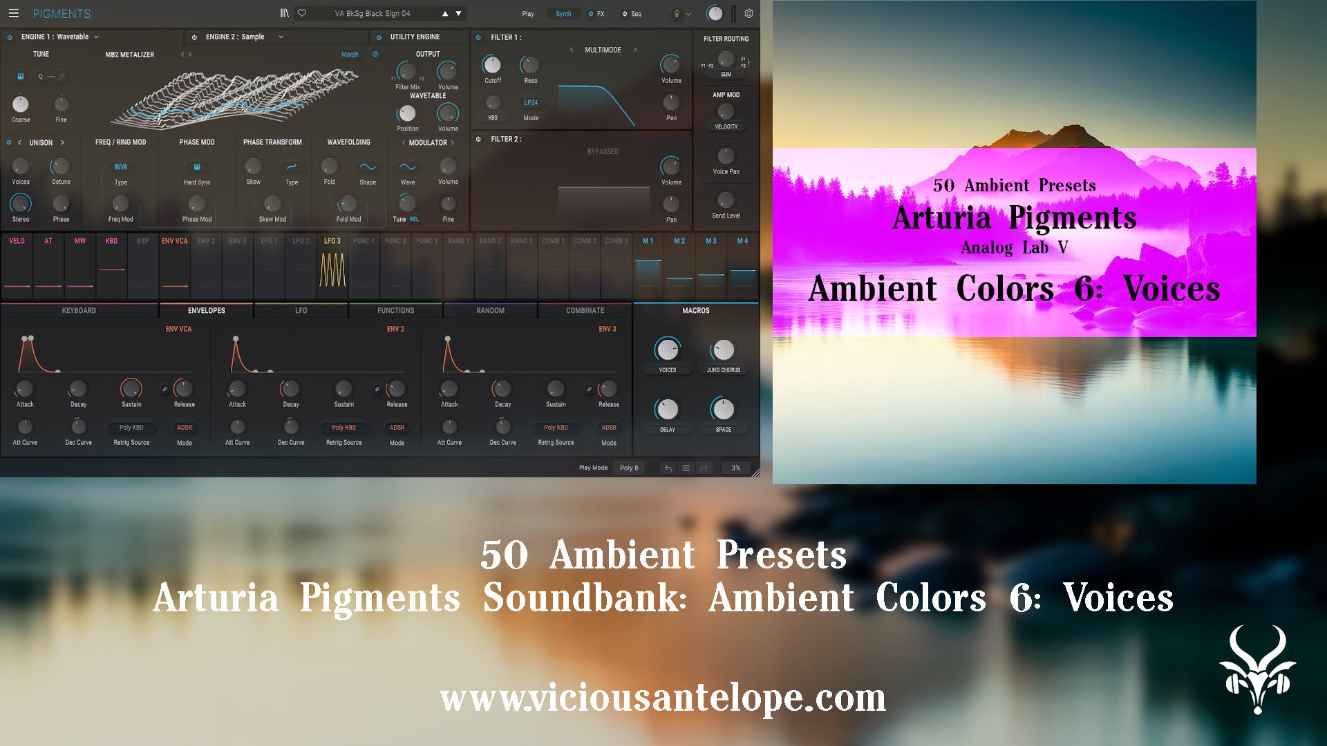 Ambient Colors 6: Voices - Arturia Pigments Presets