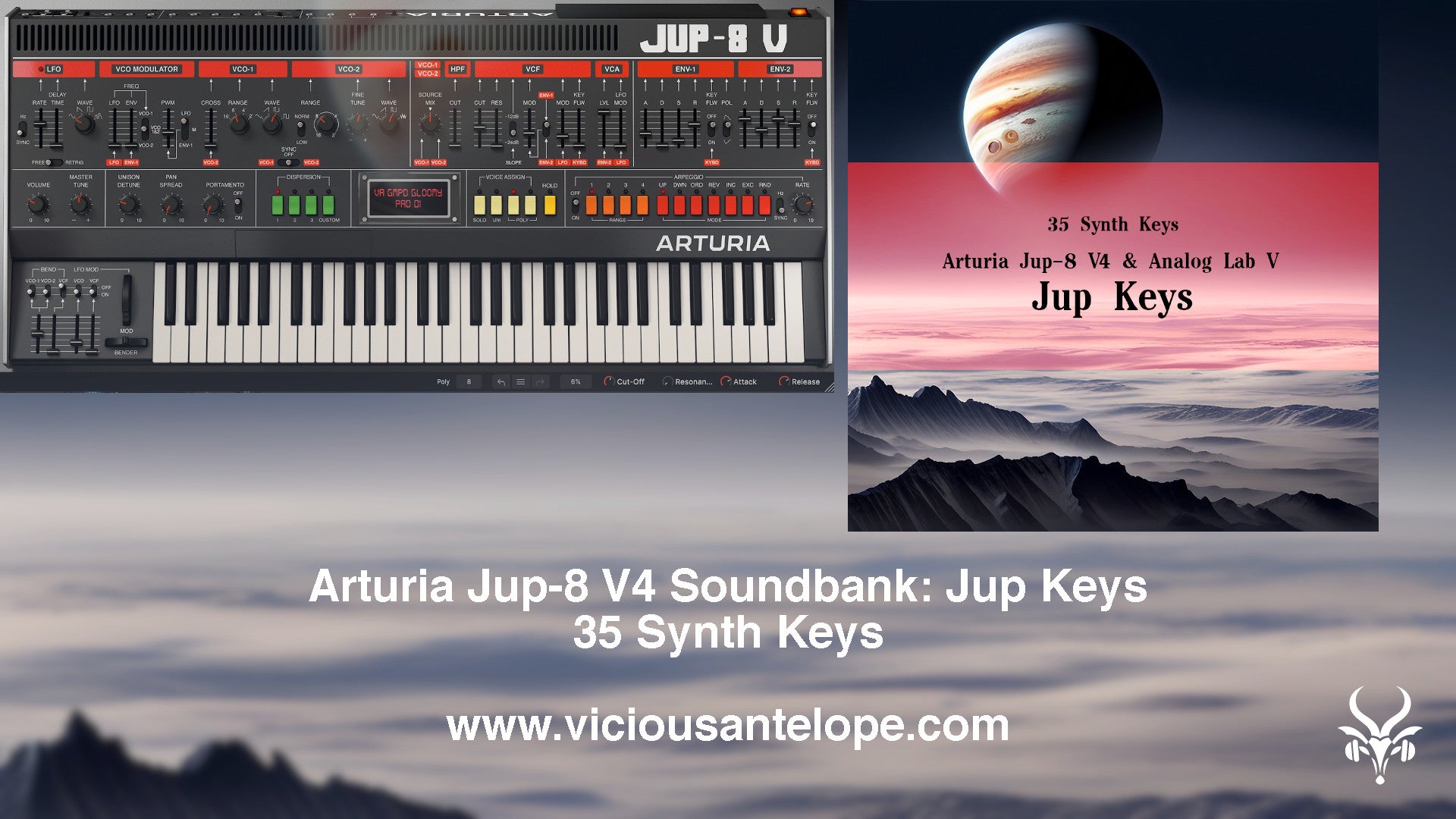 Jup Keys - Arturia Jup-8 V4 and Analog Lab V presets