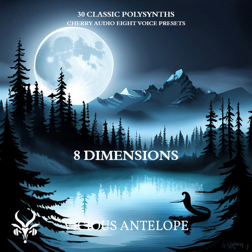 8 Dimensions preset pack cover artwork for Cherry Audio – Vicious Antelope
