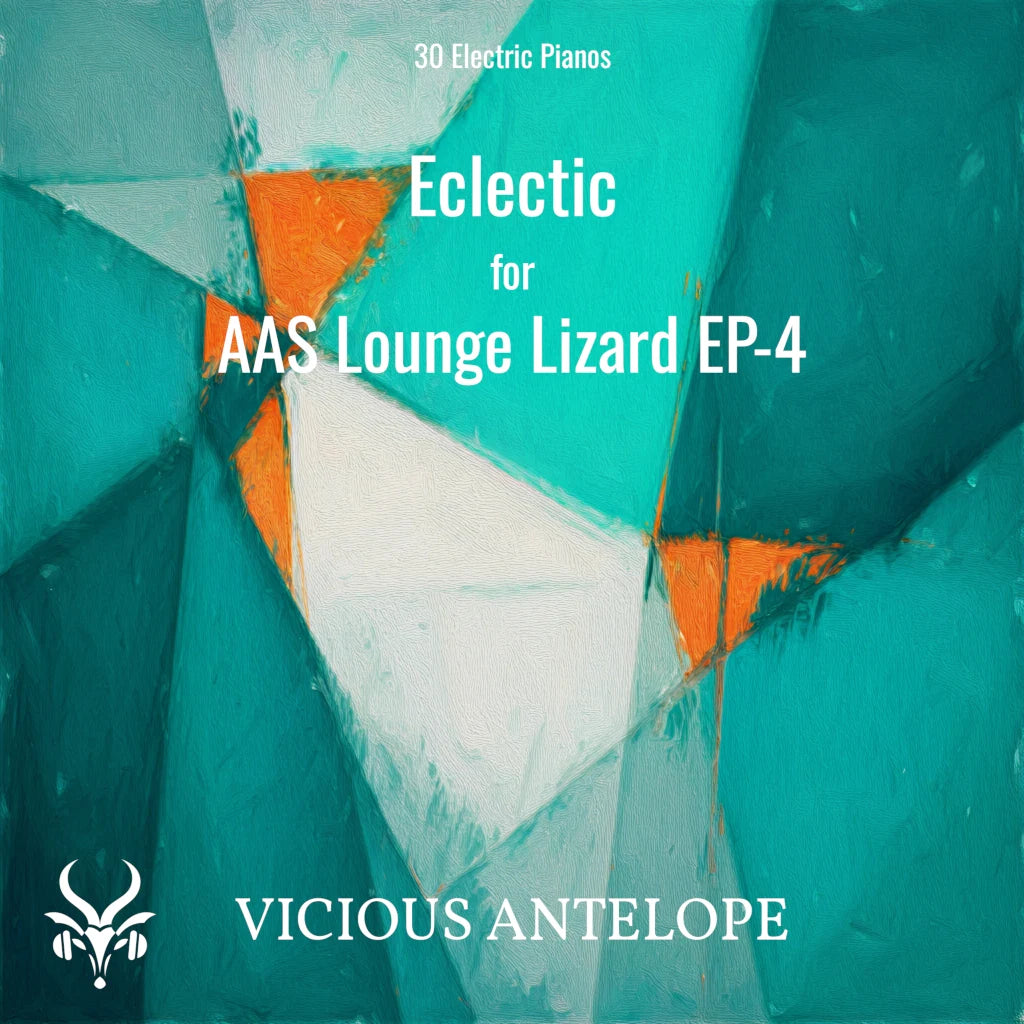 Eclectic preset pack cover artwork for AAS Ultra Analog VA-3 – Vicious Antelope