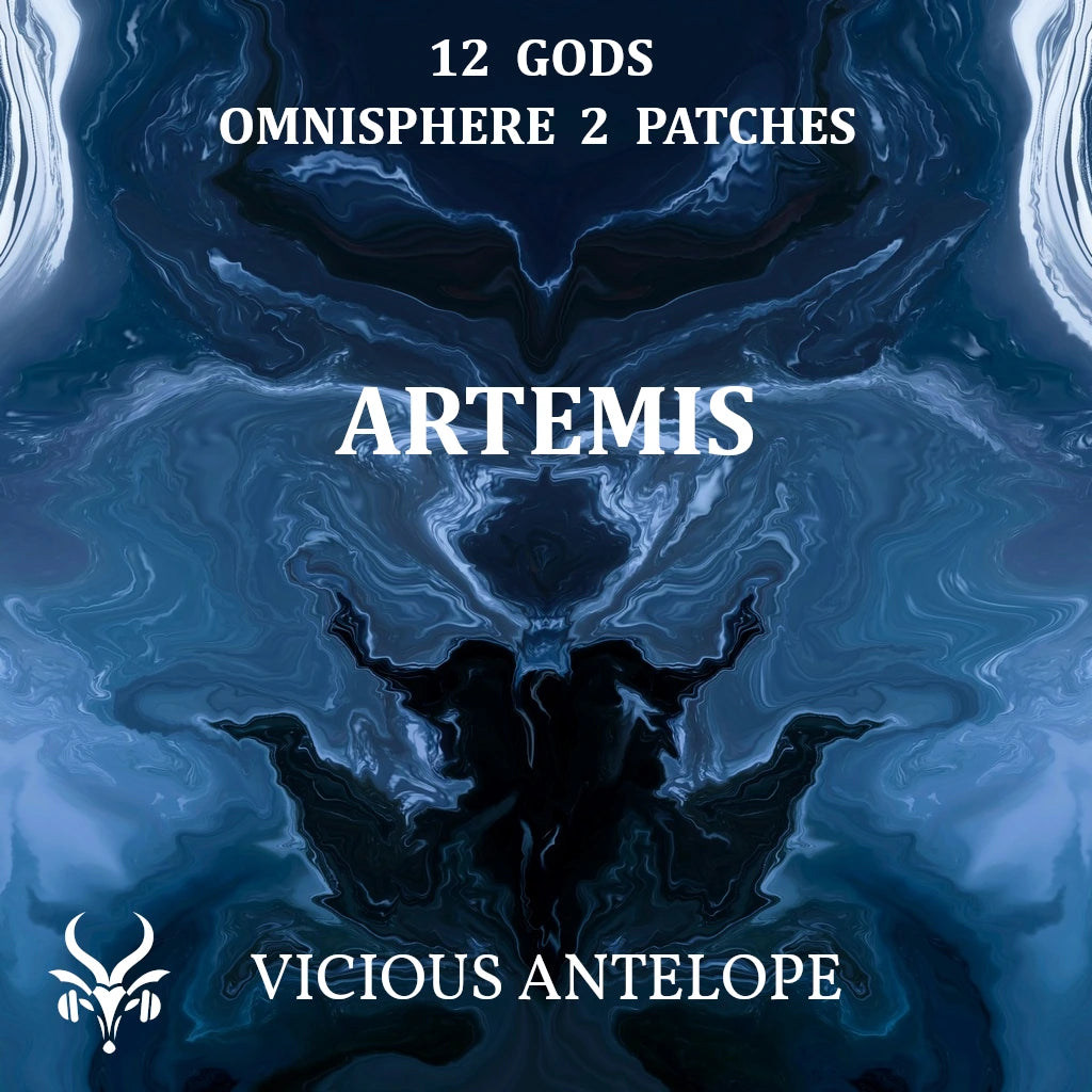 Artemis preset library cover artwork for Omnisphere 3 – Vicious Antelope