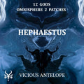 Hephaestus preset library cover artwork for Omnisphere 3 – Vicious Antelope