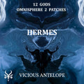 Hermes preset library cover artwork for Omnisphere 3 – Vicious Antelope
