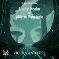 Digital Realm preset pack cover artwork for Ableton Wavetable– Vicious Antelope
