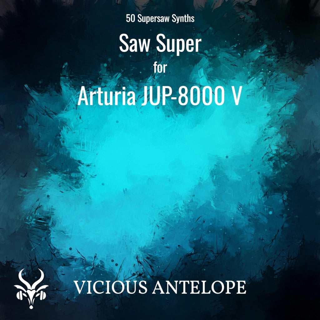 Saw Super preset pack cover artwork for Arturia – Vicious Antelope