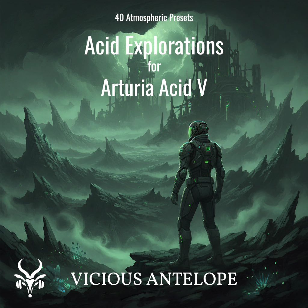 Acid Explorations preset pack cover artwork for Arturia – Vicious Antelope