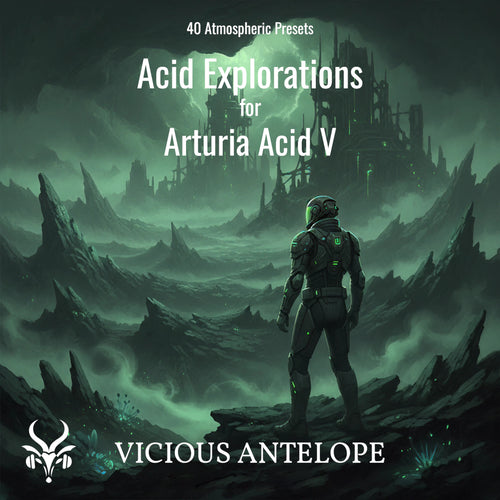 Acid Explorations preset pack cover artwork for Arturia – Vicious Antelope