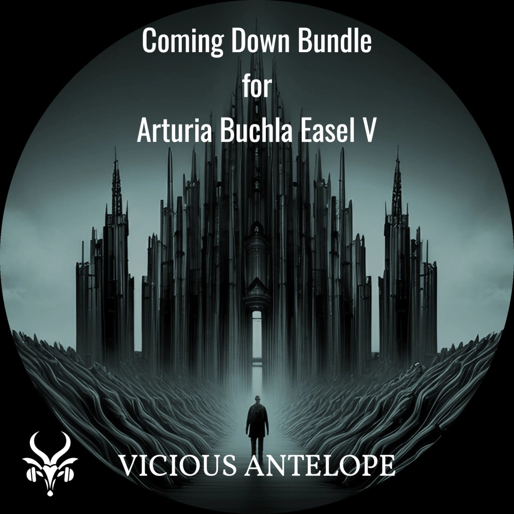 Coming Down Bundle preset pack cover artwork for Arturia – Vicious Antelope
