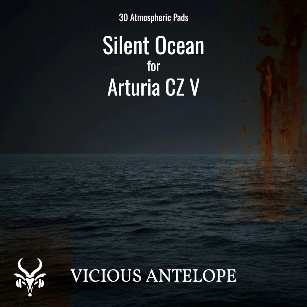 Silent Ocean preset pack cover artwork for Arturia – Vicious Antelope