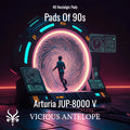 Pads Of 90s preset pack cover artwork for Arturia – Vicious Antelope