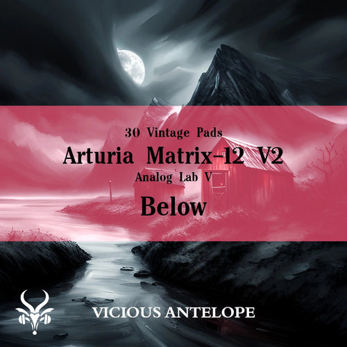 Below preset pack cover artwork for Arturia – Vicious Antelope