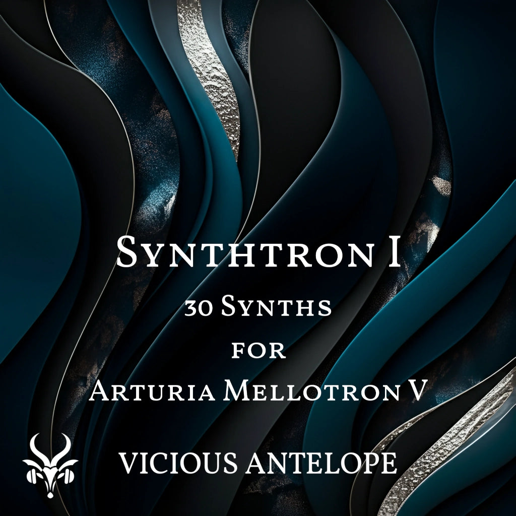 Synthtron I preset pack cover artwork for Arturia – Vicious Antelope