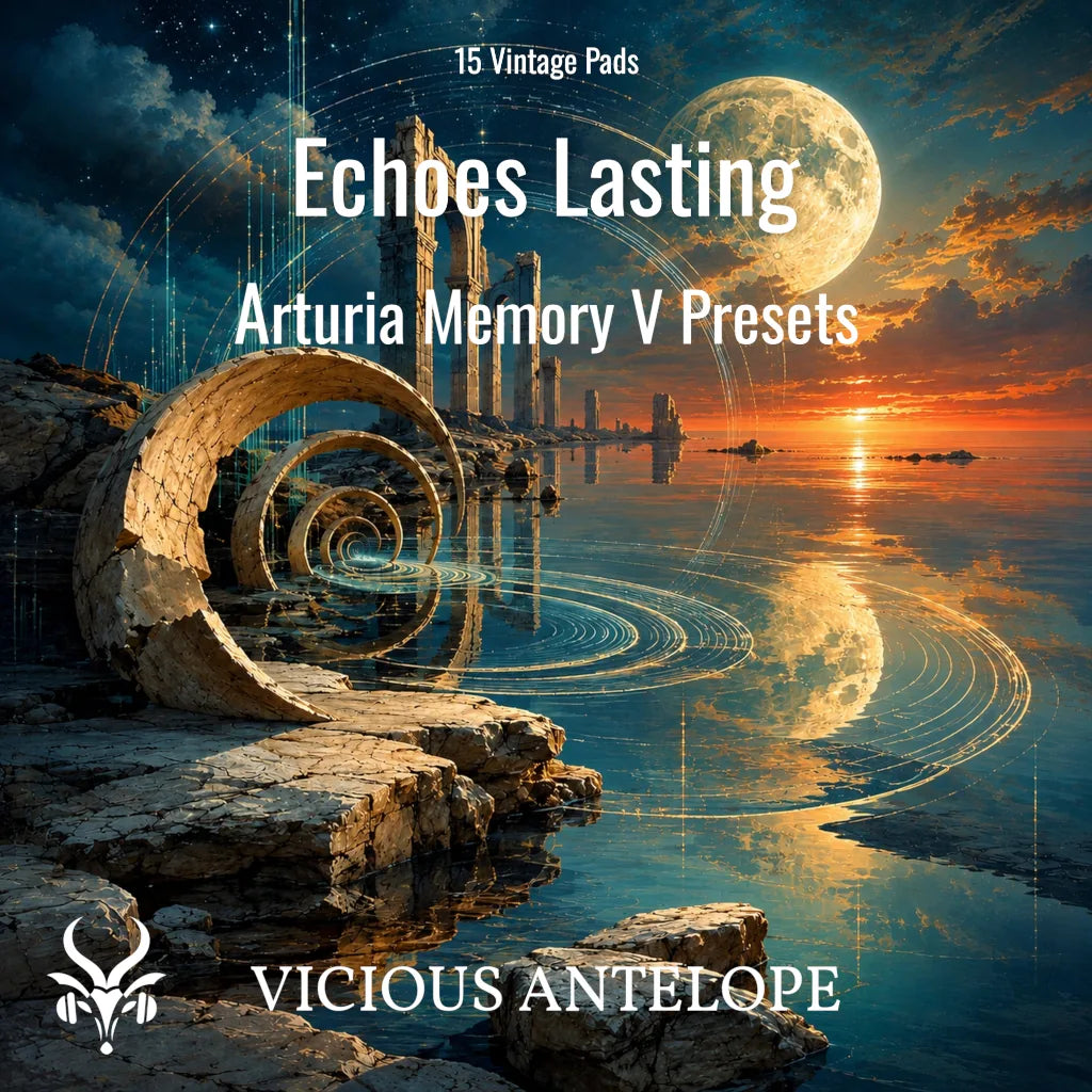 Arturia Memory V Echoes Lasting vintage ambient pad presets soundbank cover
