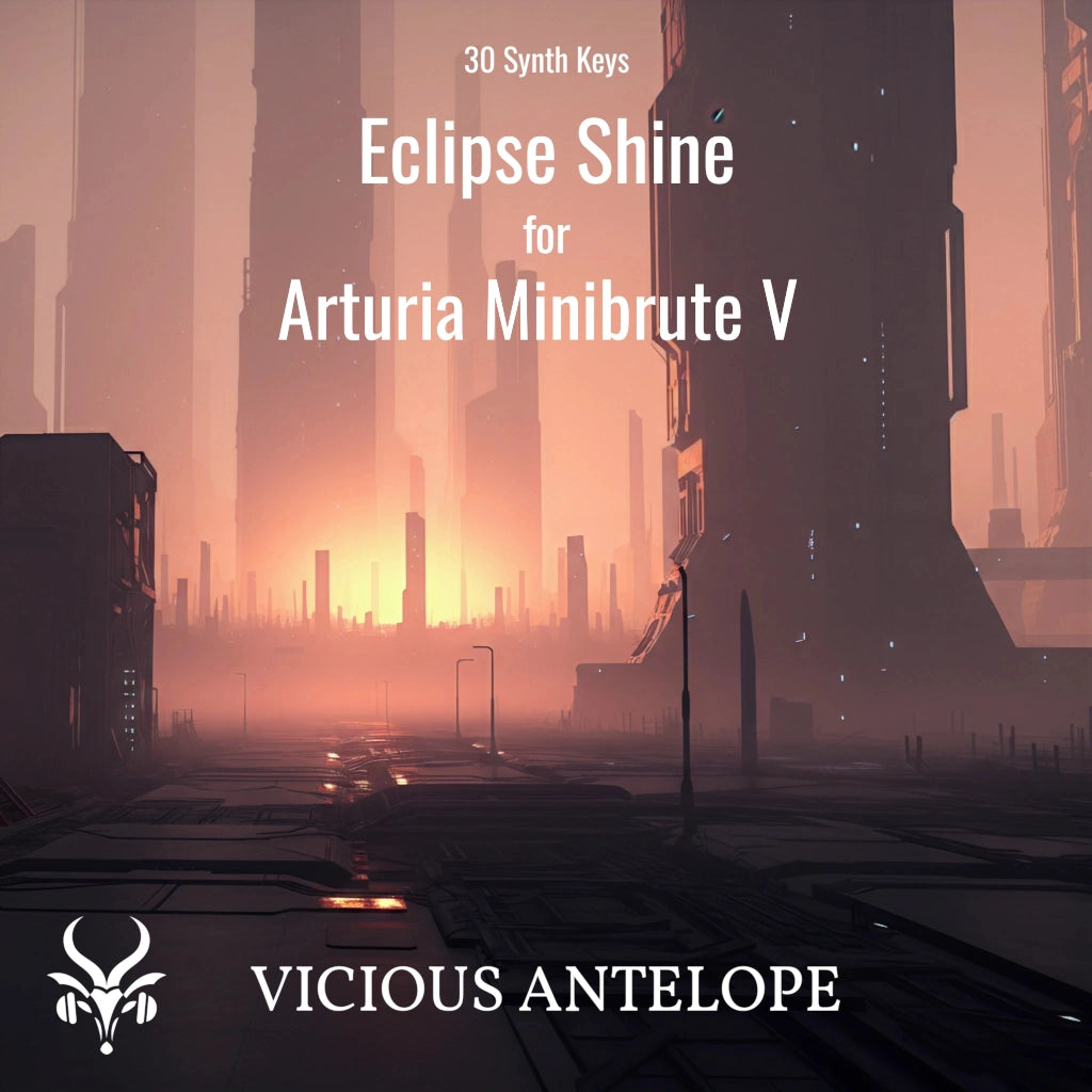 Eclipse Shine preset pack cover artwork for Arturia – Vicious Antelope