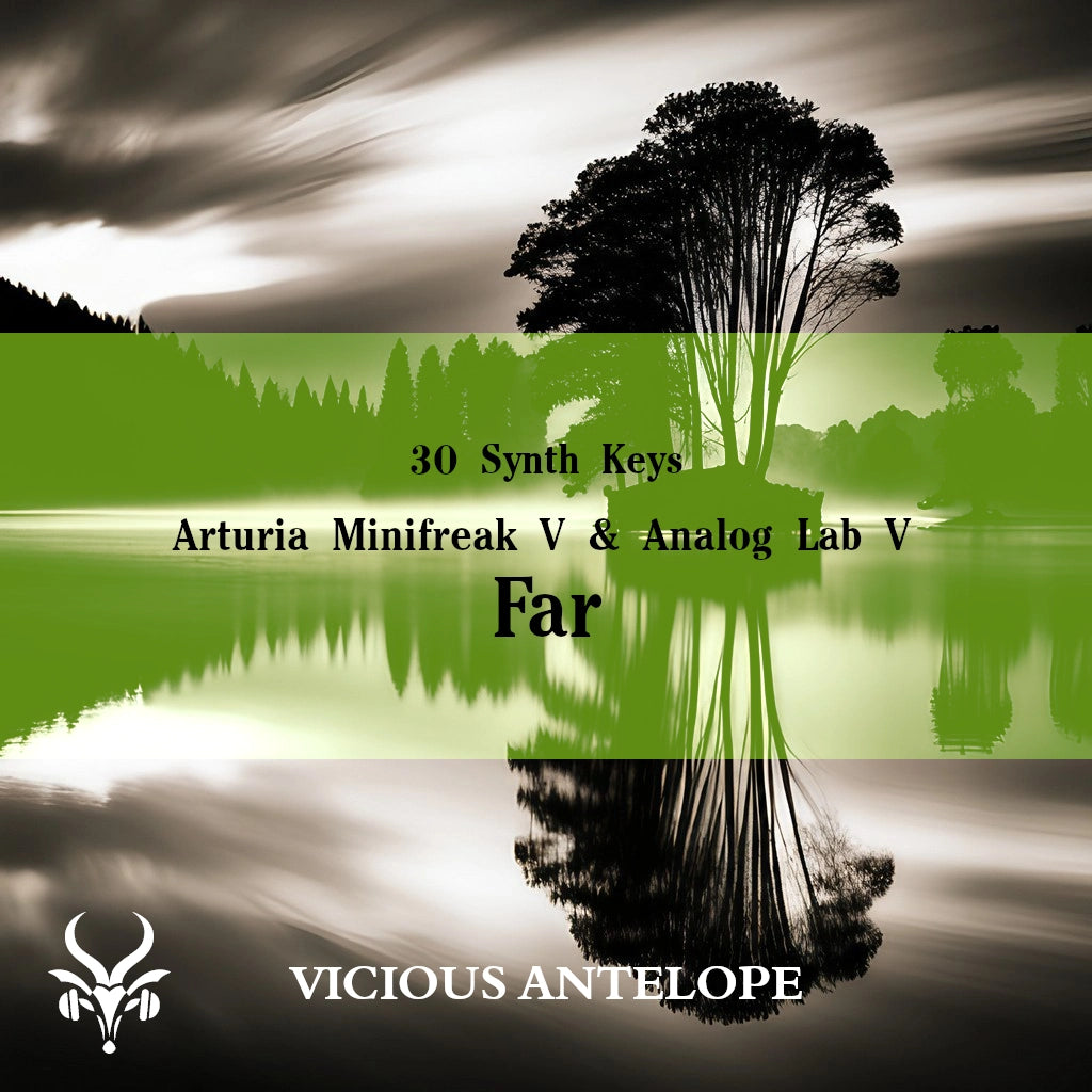 Far preset pack cover artwork for Arturia – Vicious Antelope