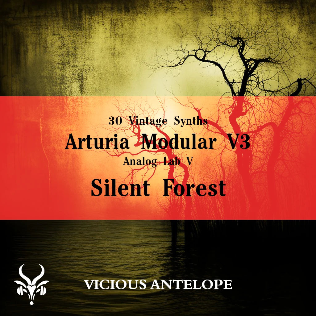 Silent Forest preset pack cover artwork for Arturia – Vicious Antelope