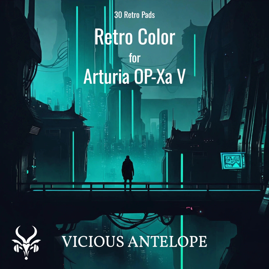 Retro Color preset pack cover artwork for Arturia – Vicious Antelope