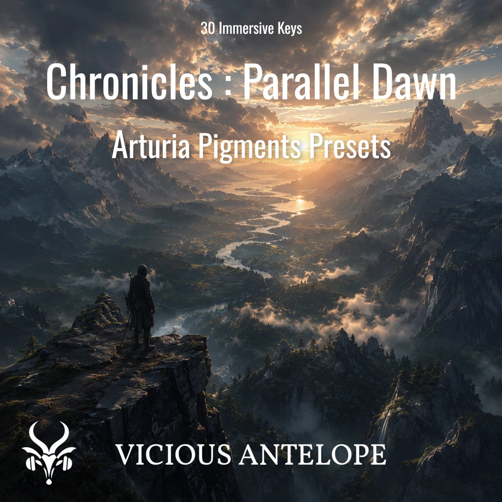 Arturia Pigments cinematic preset pack with atmospheric synth textures and dark ambient tones