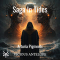 Saga In Tides synth preset pack cover for Arturia Pigments and Analog Lab V
