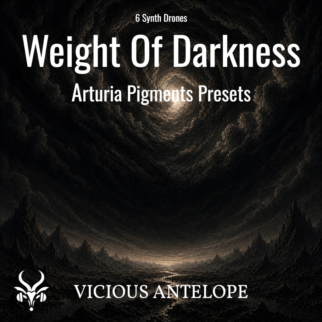 Dark ambient drone presets for Arturia Pigments and Analog Lab V interface