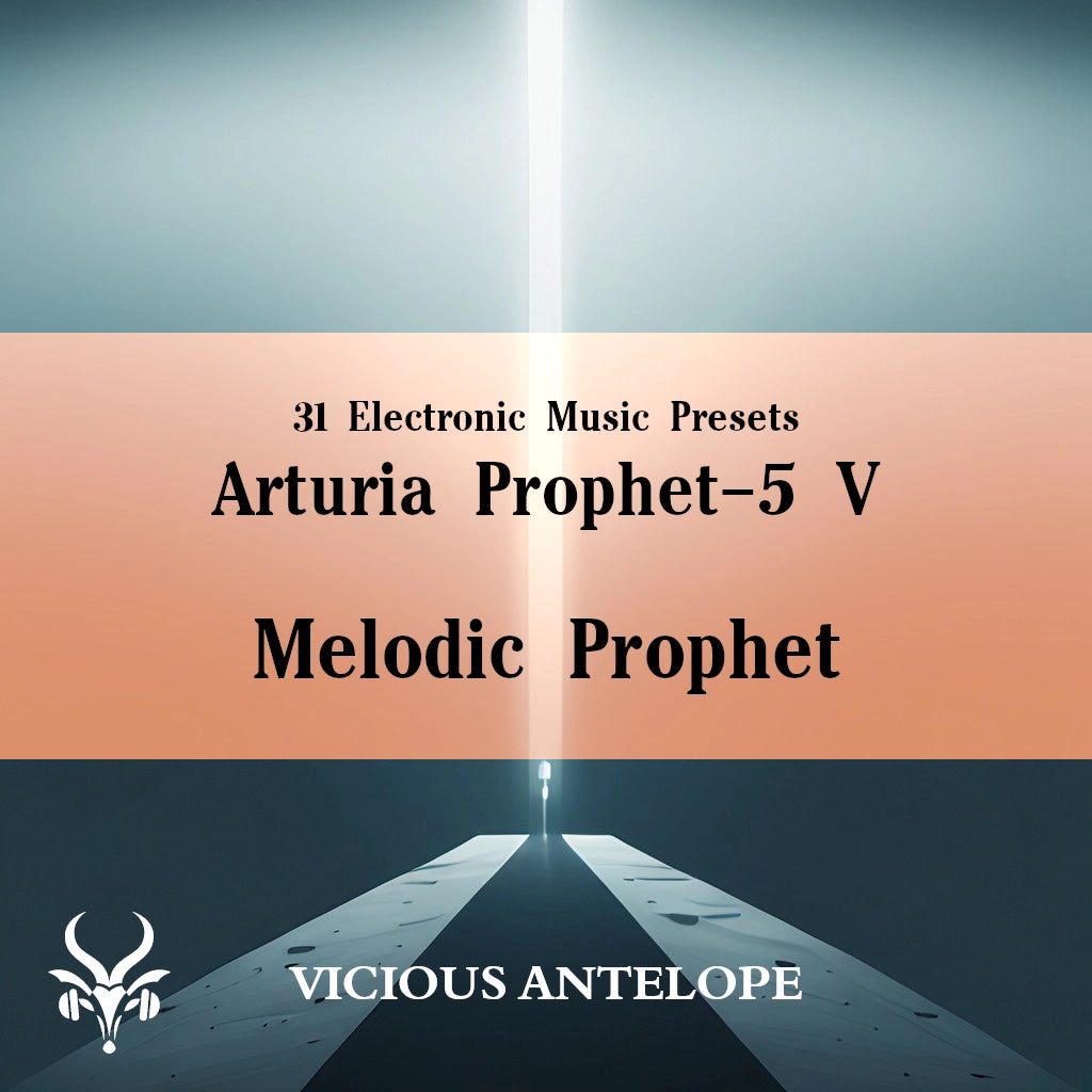 Melodic Prophet preset pack cover artwork for Arturia – Vicious Antelope