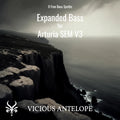 Expanded Bass preset pack cover artwork for Arturia – Vicious Antelope