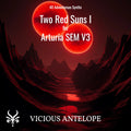 Two Red Suns I preset pack cover artwork for Arturia – Vicious Antelope