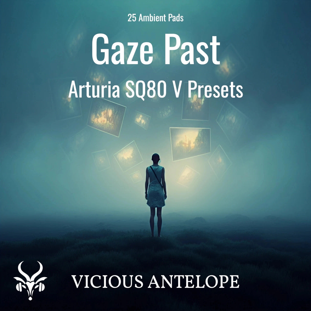 Gaze Past preset pack cover artwork for Arturia – Vicious Antelope