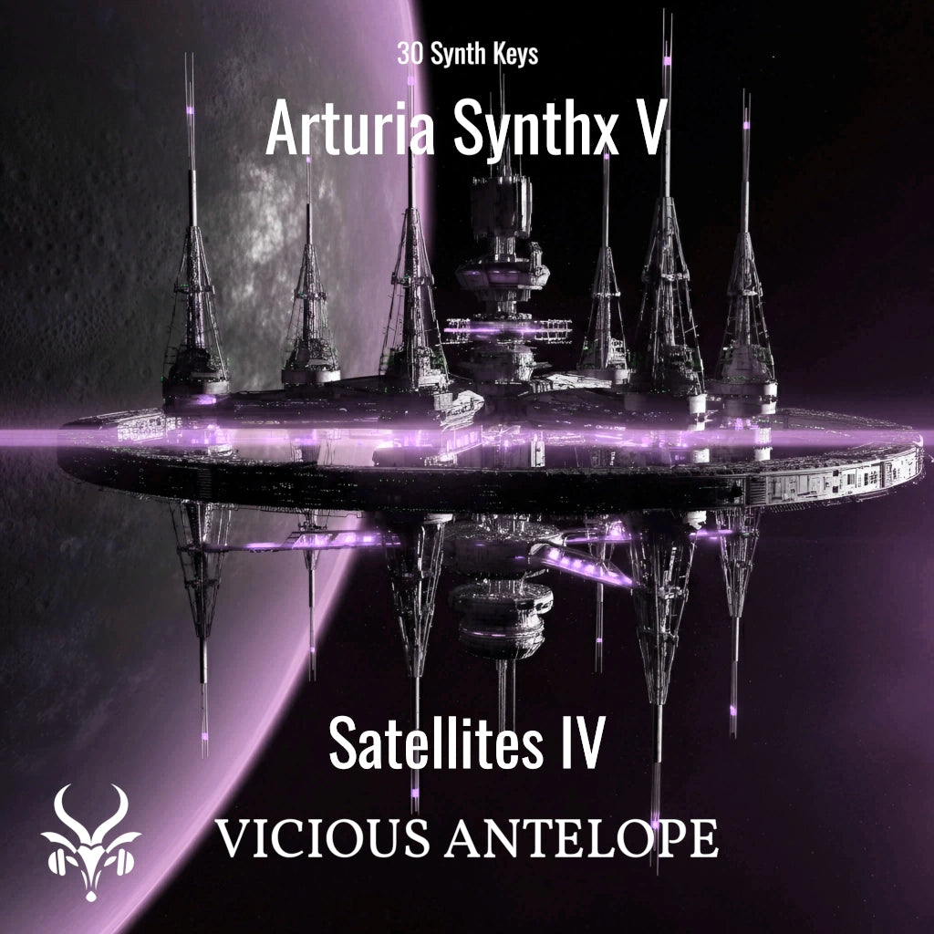 Satellites IV preset pack cover artwork for Arturia – Vicious Antelope