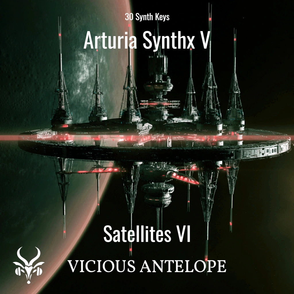 Satellites VI preset pack cover artwork for Arturia – Vicious Antelope
