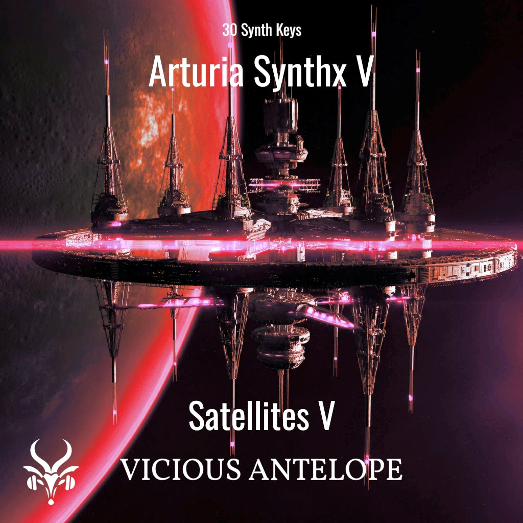 Satellites V preset pack cover artwork for Arturia – Vicious Antelope