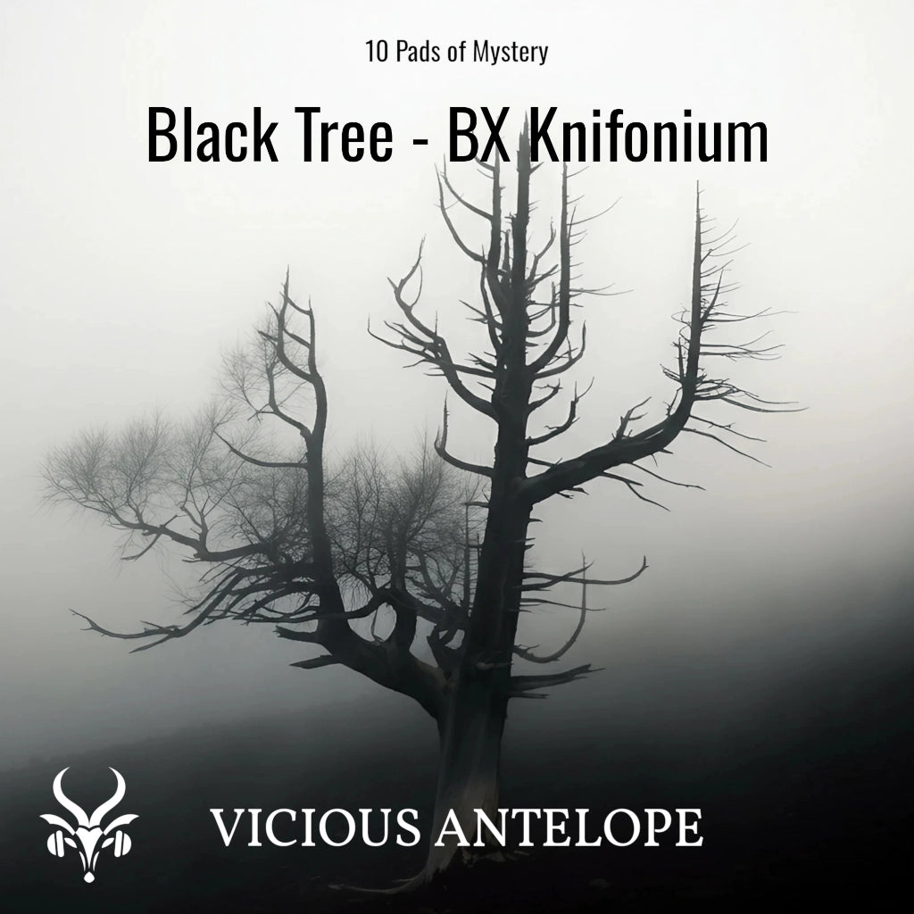 Black Tree preset pack cover artwork for Knifonium – Vicious Antelope