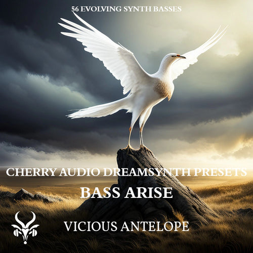 Bass Arise preset pack cover artwork for Cherry Audio – Vicious Antelope
