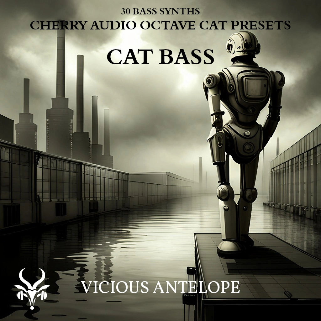 Cat Bass preset pack cover artwork for Cherry Audio – Vicious Antelope