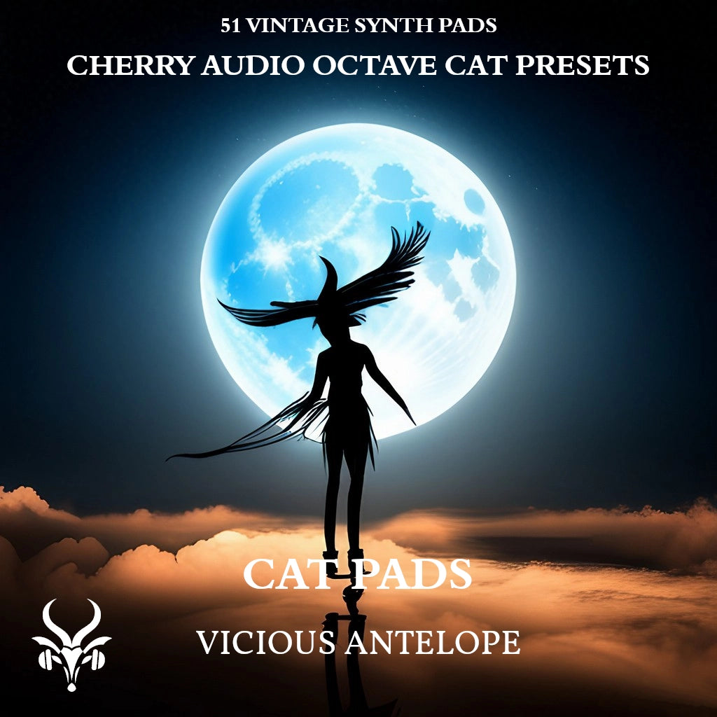 Cat Pads preset pack cover artwork for Cherry Audio – Vicious Antelope