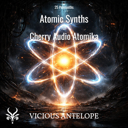 Atomic Synths preset pack cover artwork for Cherry Audio – Vicious Antelope