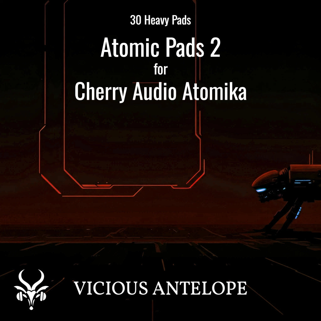 Atomic Pads II preset pack cover artwork for Cherry Audio – Vicious Antelope